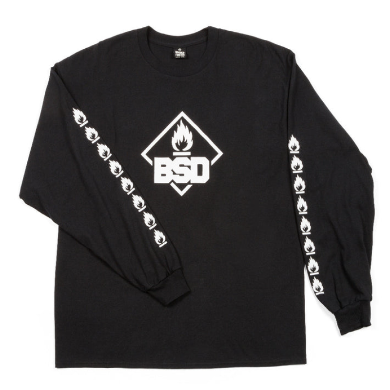 TEE SHIRT MANCHE LONGUE BSD ROASTIN S NOIR